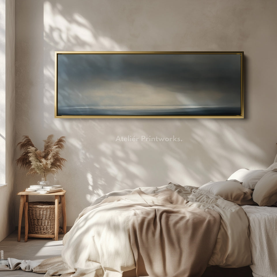 Abstract Sunset Long Skinny Above Bed Wall Decor