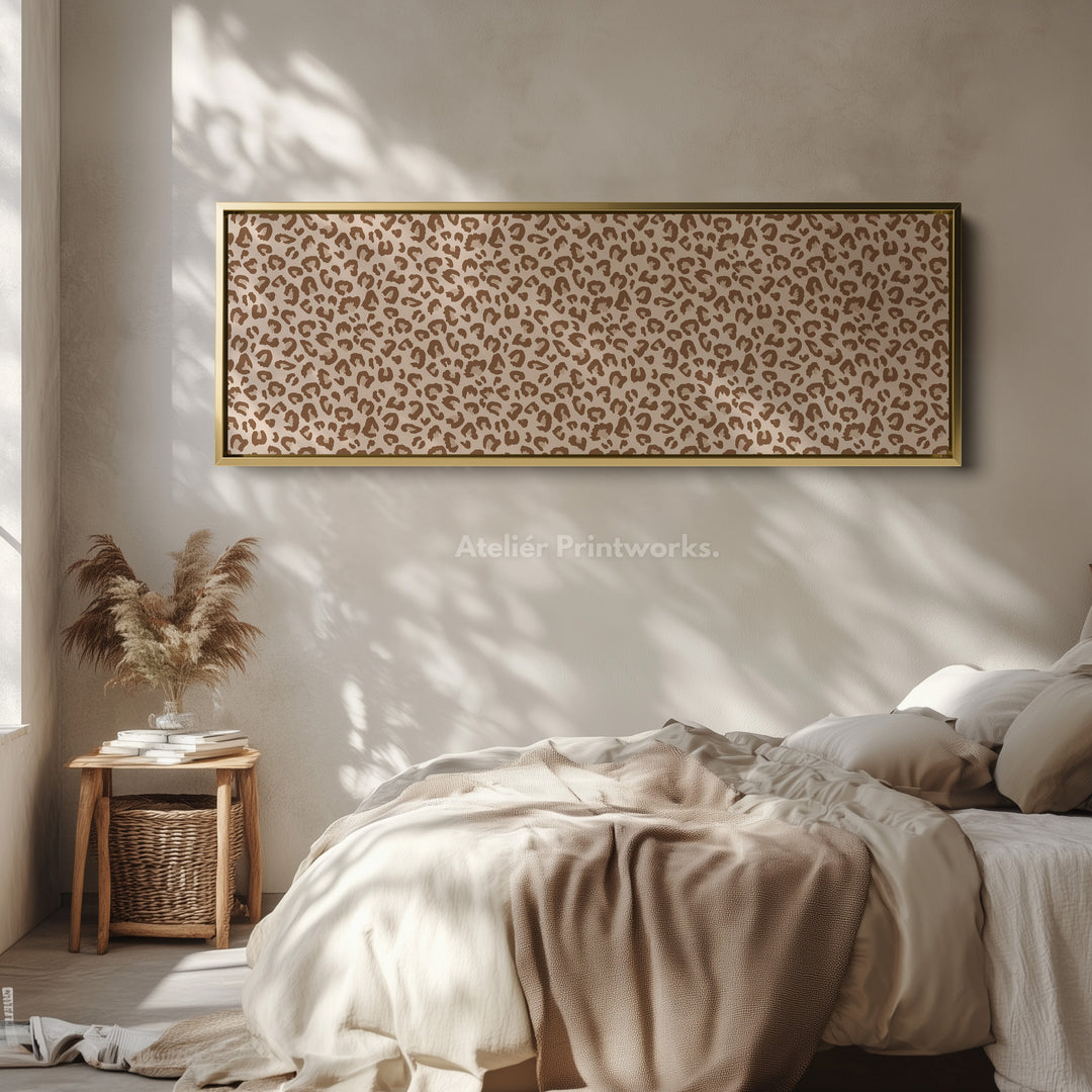 Luipaardprint Lange Horizontale Wanddecoratie