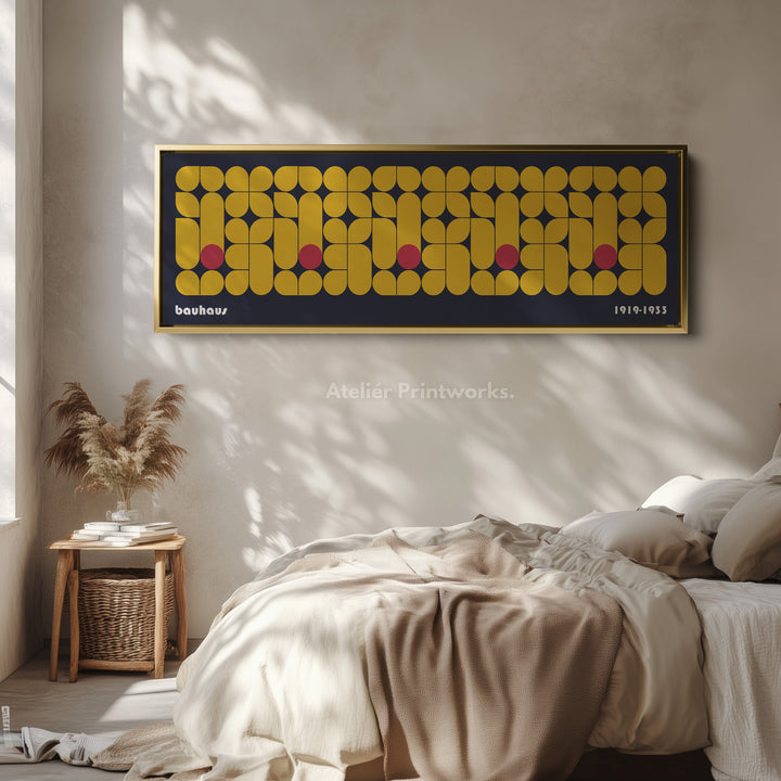 Lang ingelijste woonkamer wanddecoratie moderne Bauhaus