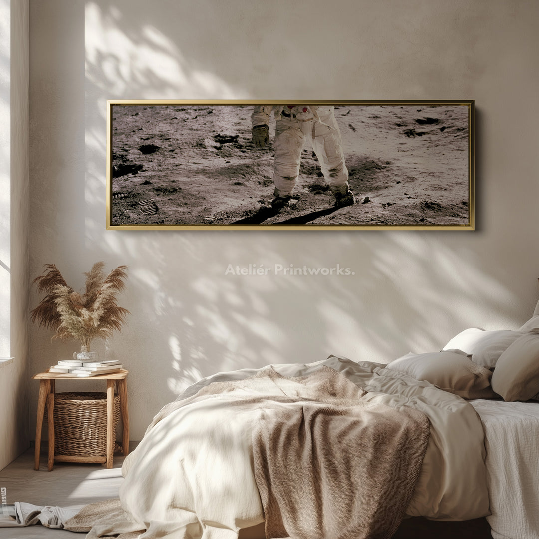 Astronaut Moon Walk Long Horizontal Wall Art