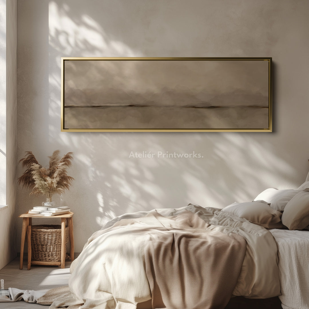 Panoramic Wall Art Neutral Landscape Inspired For Living Room
