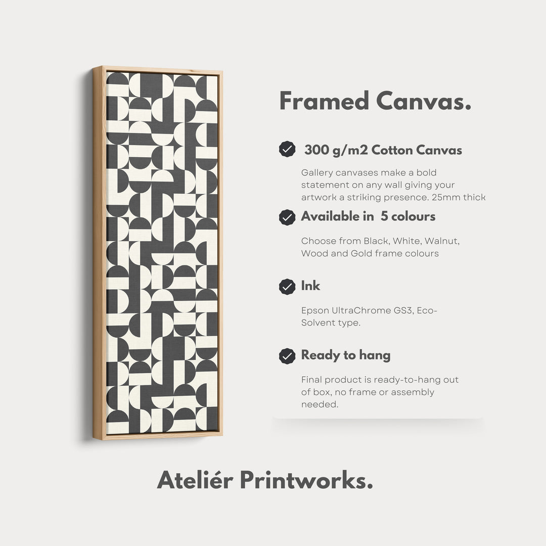 4. Vertical Details Framed CanvasV0376