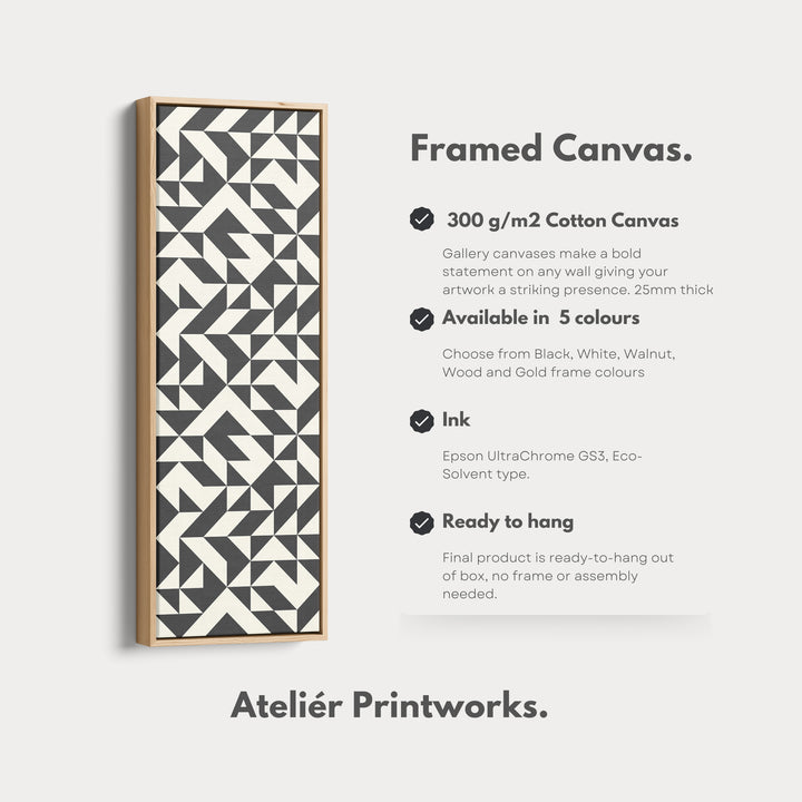 4. Vertical Details Framed CanvasV0380