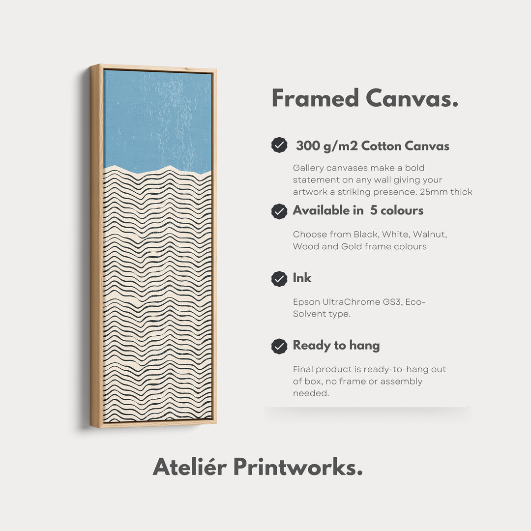 4. Vertical Details Framed CanvasV0386