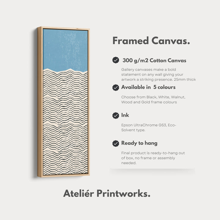 4. Vertical Details Framed CanvasV0386