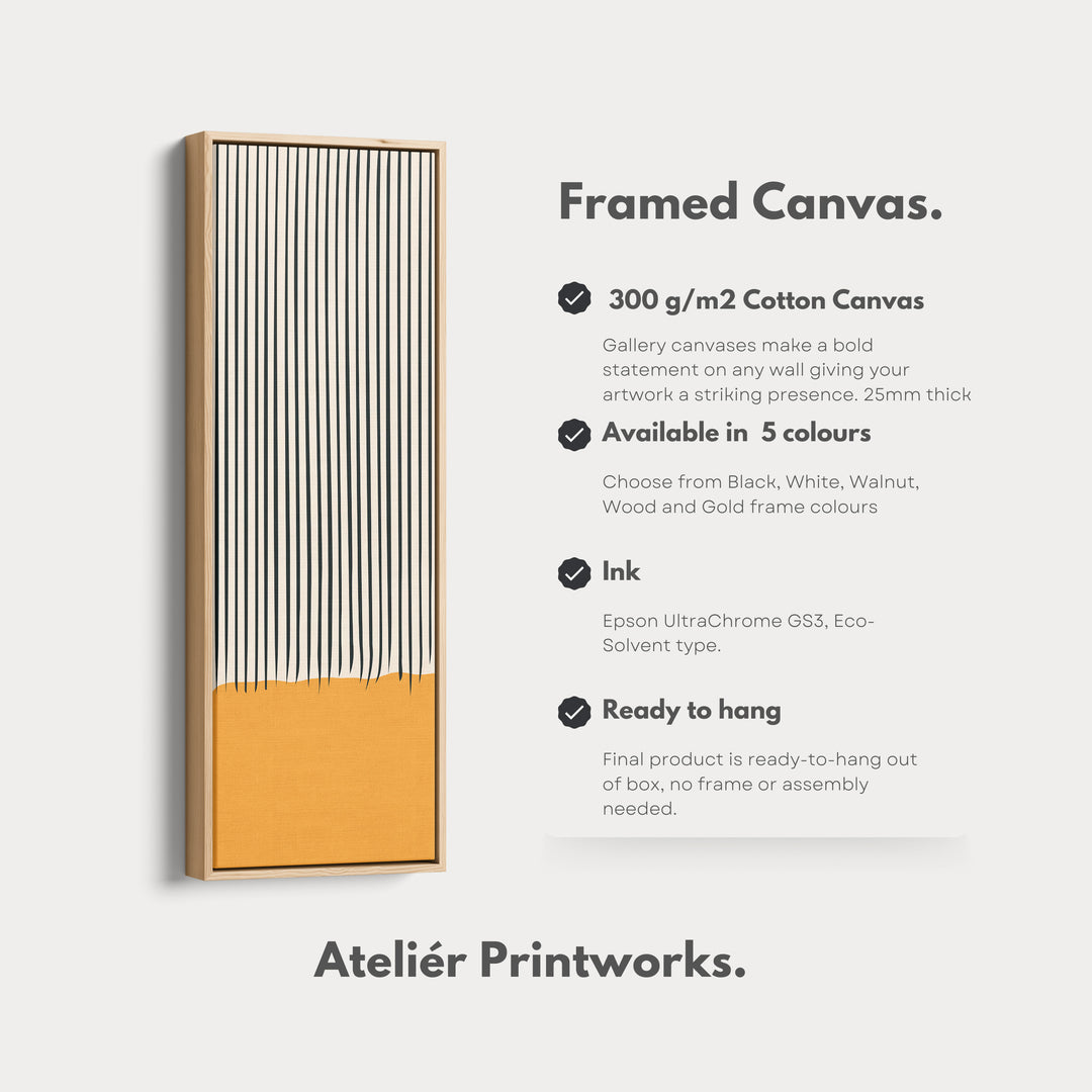 4. Vertical Details Framed CanvasV0387