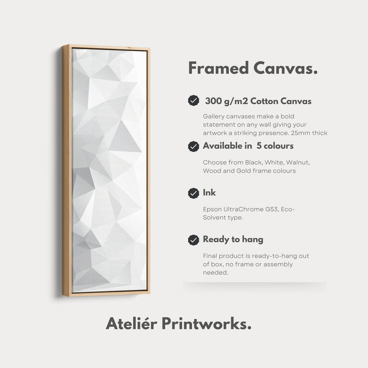4. Vertical Details Framed CanvasV0388