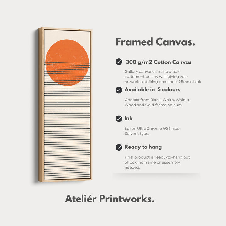 4. Vertical Details Framed CanvasV0389