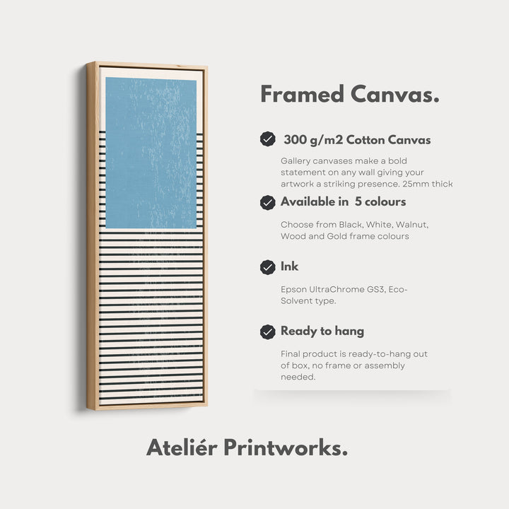 4. Vertical Details Framed CanvasV0390