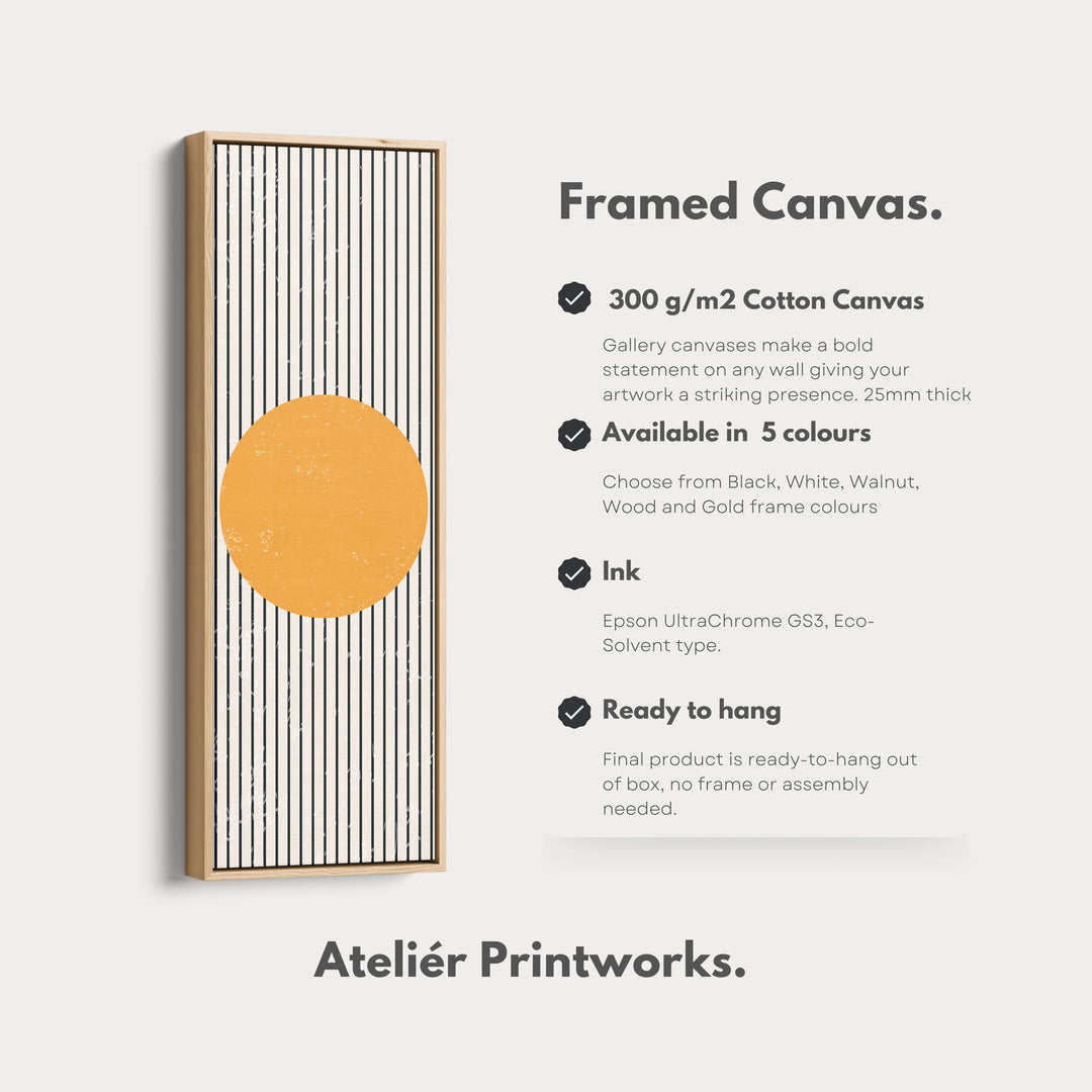 4. Vertical Details Framed CanvasV0391