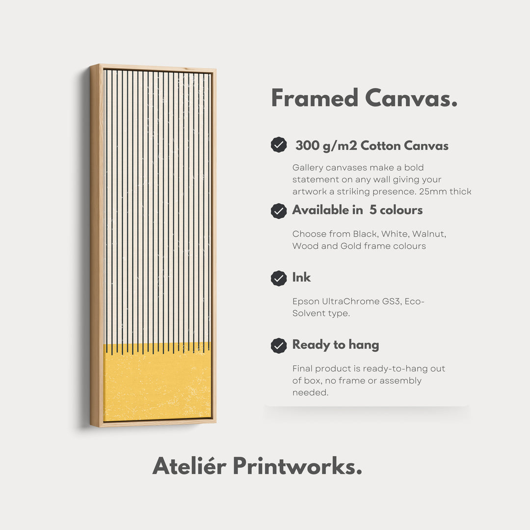 4. Vertical Details Framed CanvasV0392
