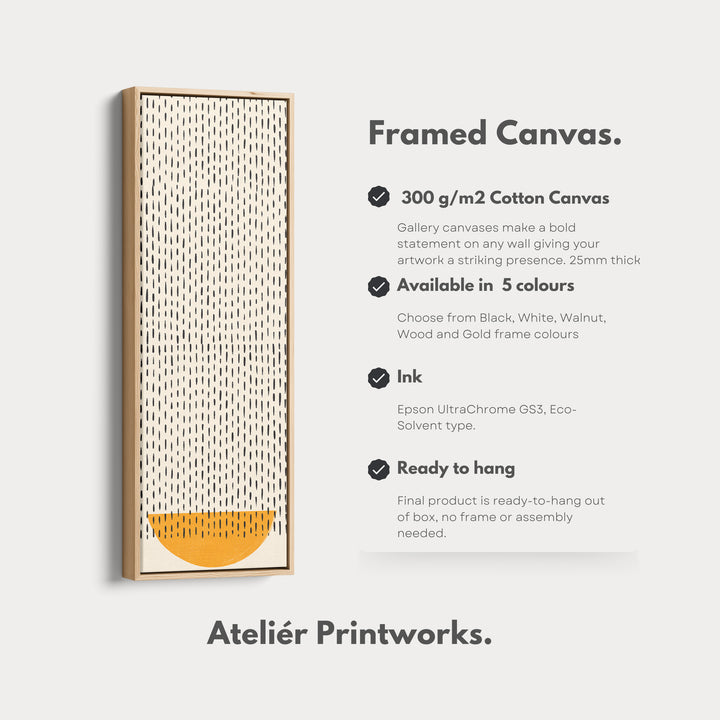 4. Vertical Details Framed CanvasV0393