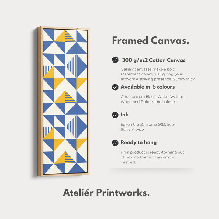 4. Vertical Details Framed CanvasV0395