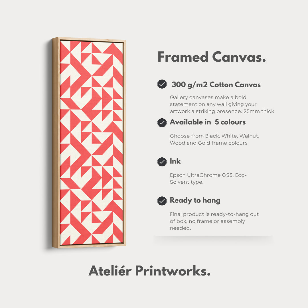 4. Vertical Details Framed CanvasV0396