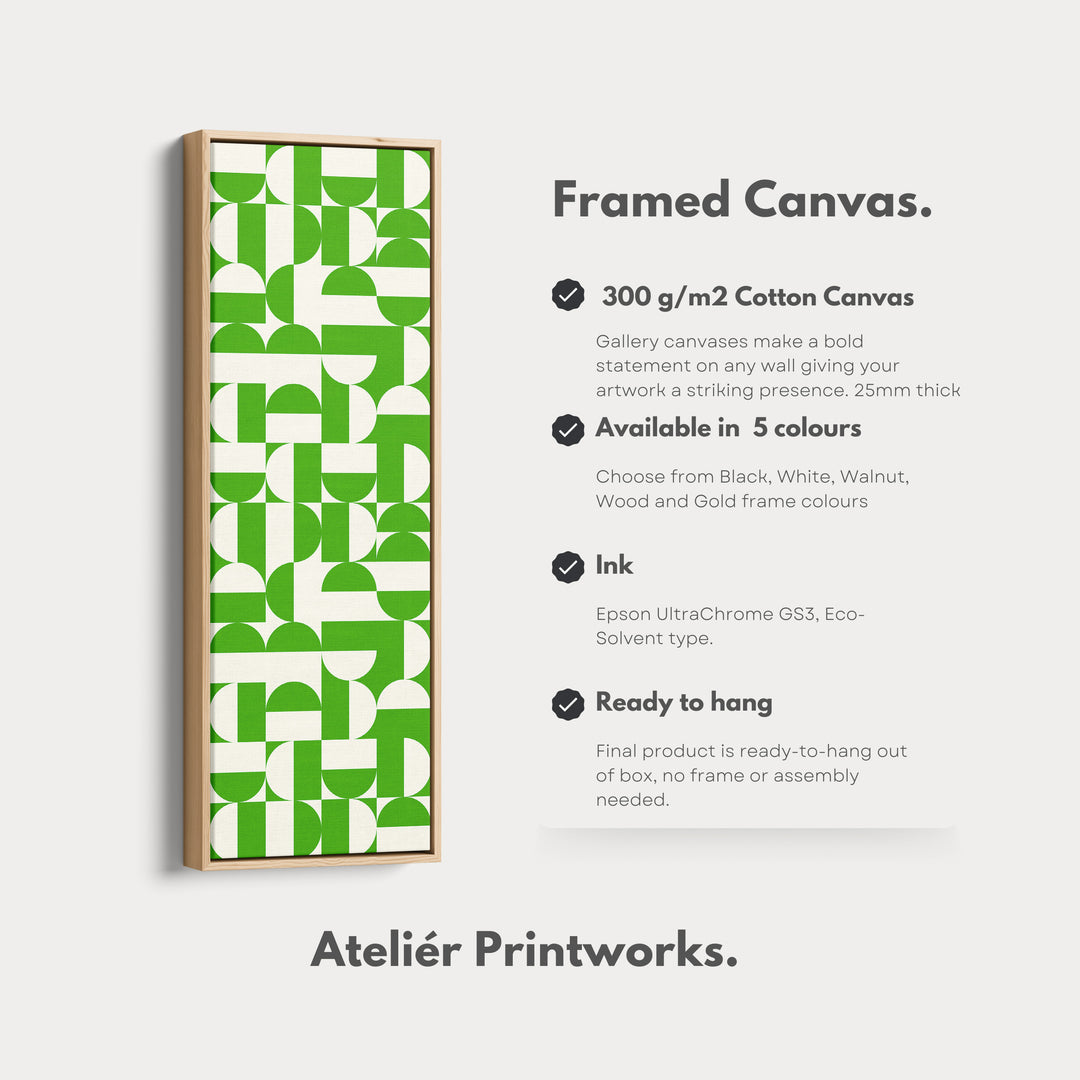 4. Vertical Details Framed CanvasV0397