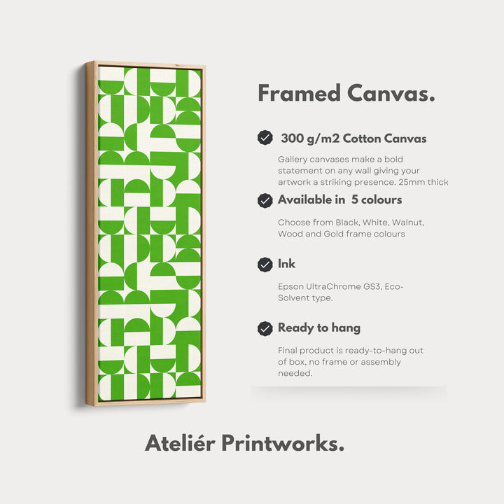 4. Vertical Details Framed CanvasV0397