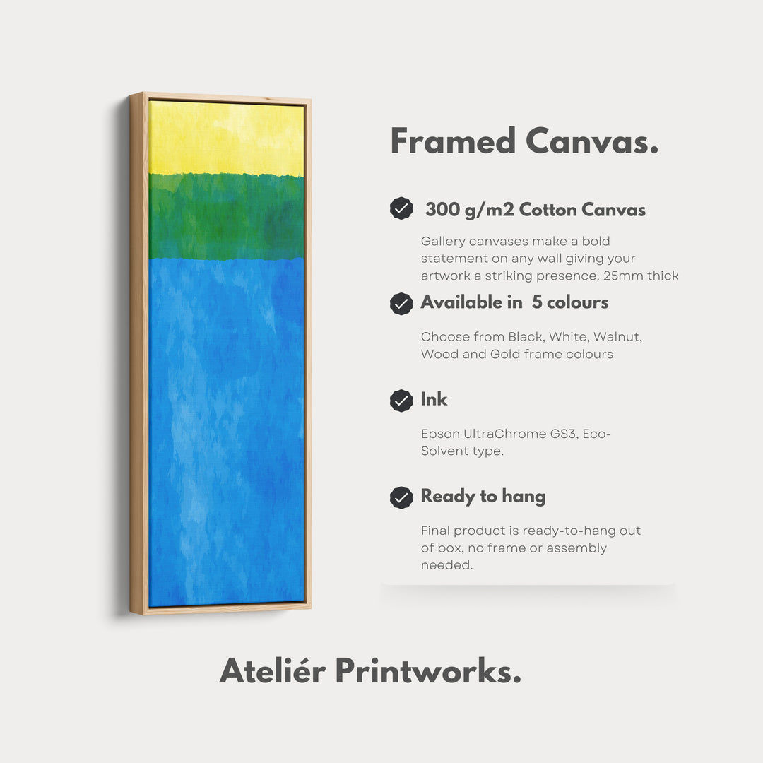 4. Vertical Details Framed CanvasV0398