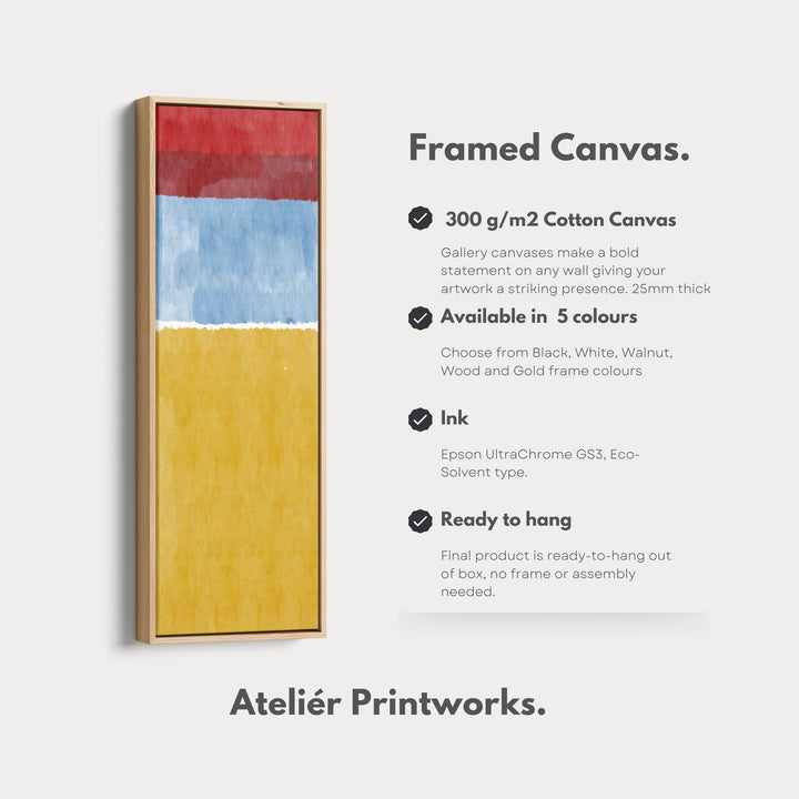 4. Vertical Details Framed CanvasV0399