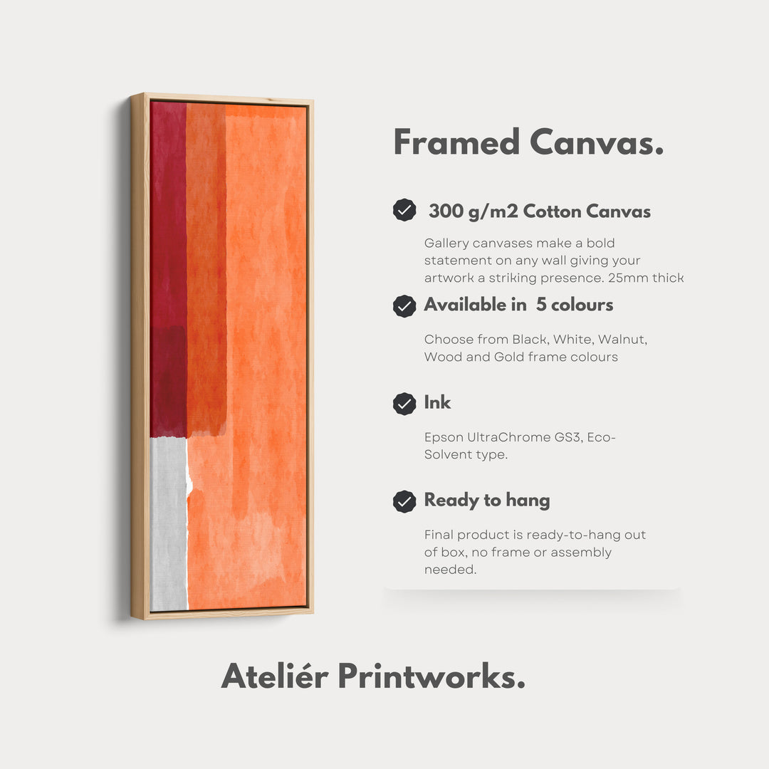 4. Vertical Details Framed CanvasV0400
