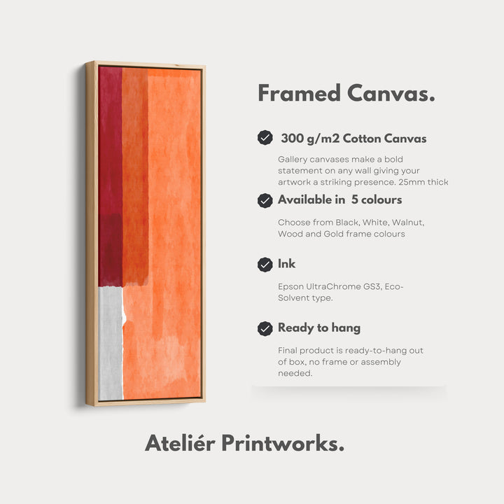 4. Vertical Details Framed CanvasV0400