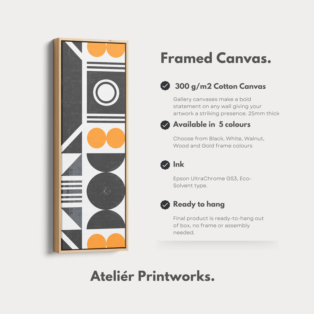 4. Vertical Details Framed CanvasV0413
