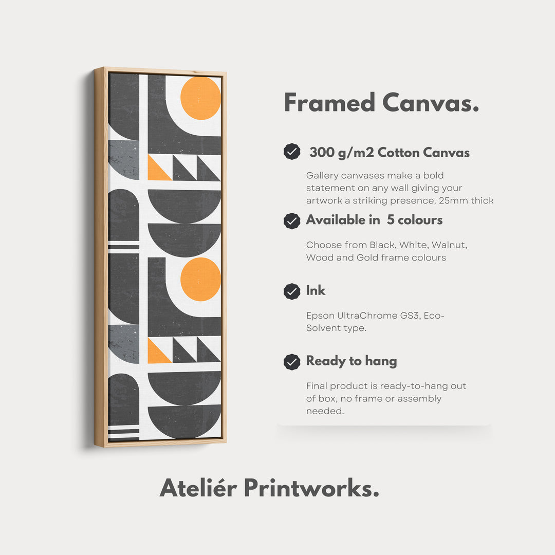 4. Vertical Details Framed CanvasV0415