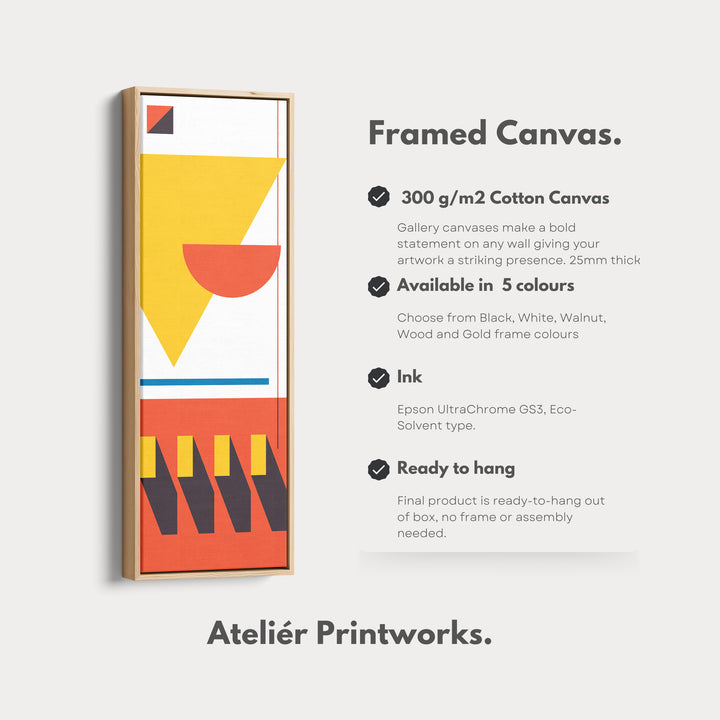4. Vertical Details Framed CanvasV0416