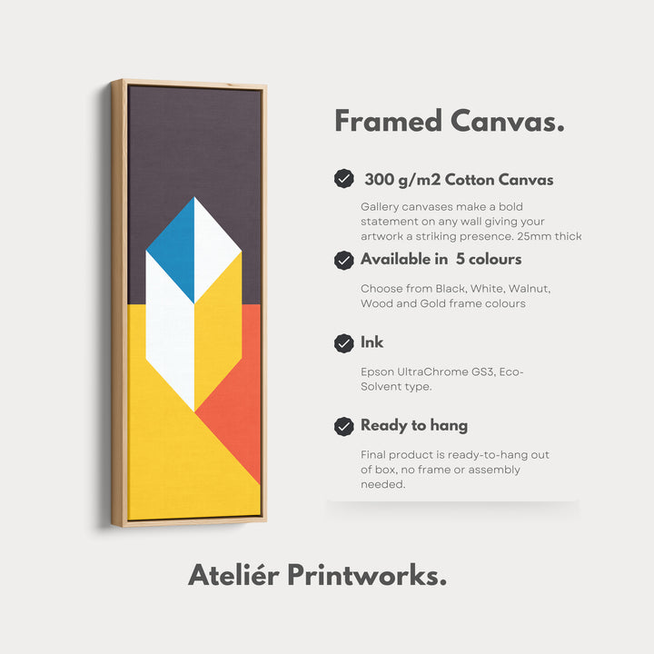 4. Vertical Details Framed CanvasV0419