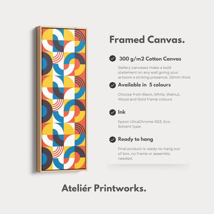 4. Vertical Details Framed CanvasV0420