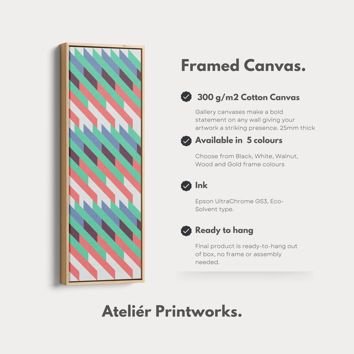 4. Vertical Details Framed CanvasV0425