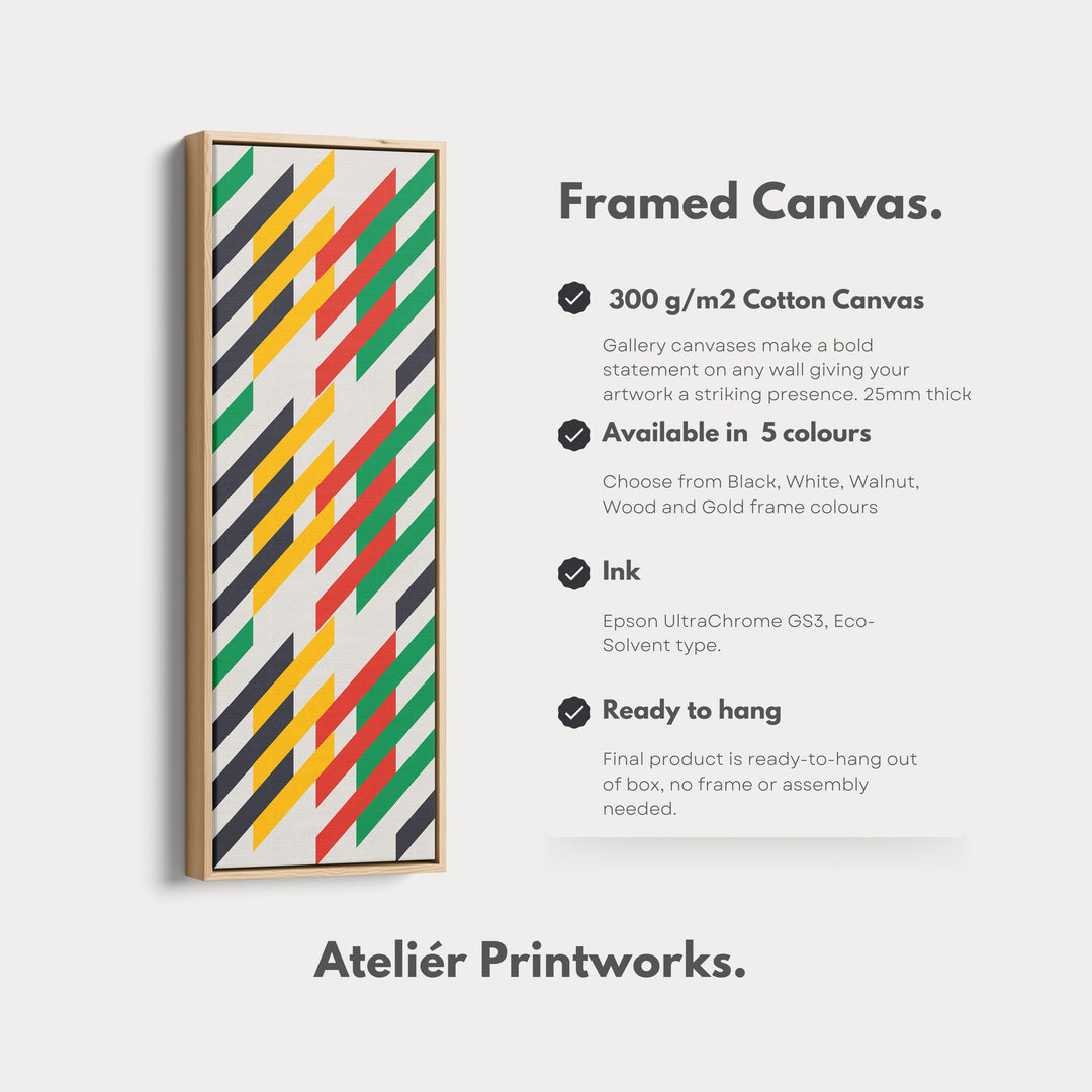4. Vertical Details Framed CanvasV0426