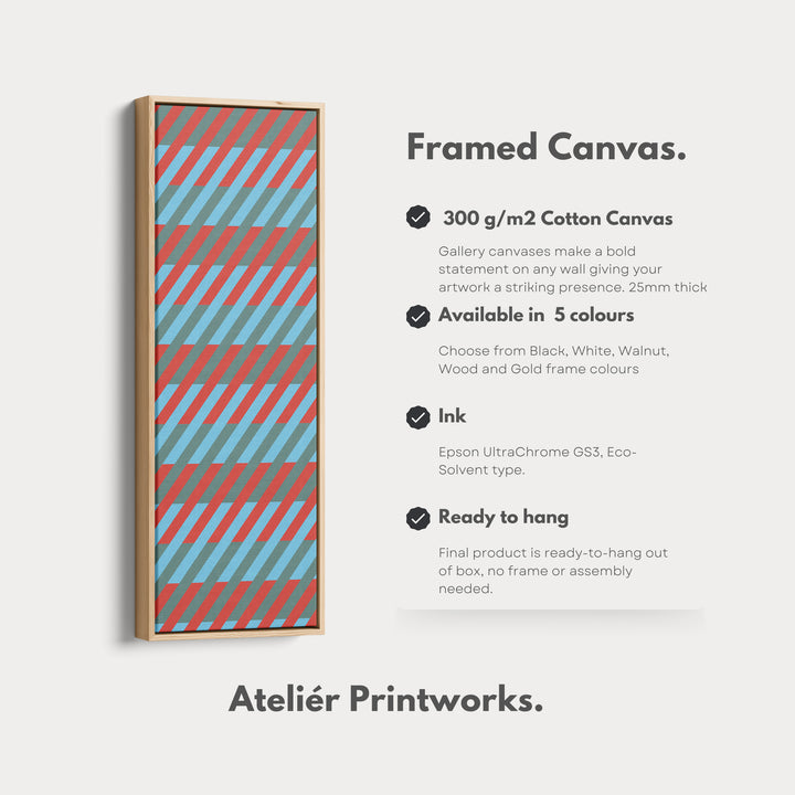 4. Vertical Details Framed CanvasV0427