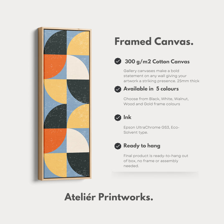 4. Vertical Details Framed CanvasV0431