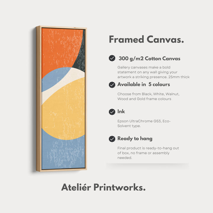 4. Vertical Details Framed CanvasV0432