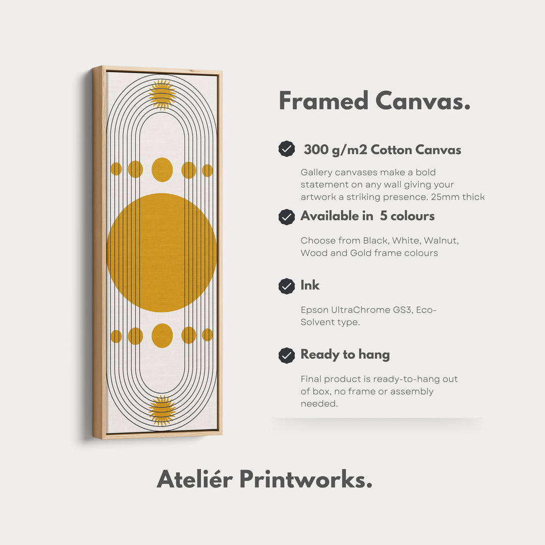 4. Vertical Details Framed CanvasV0433