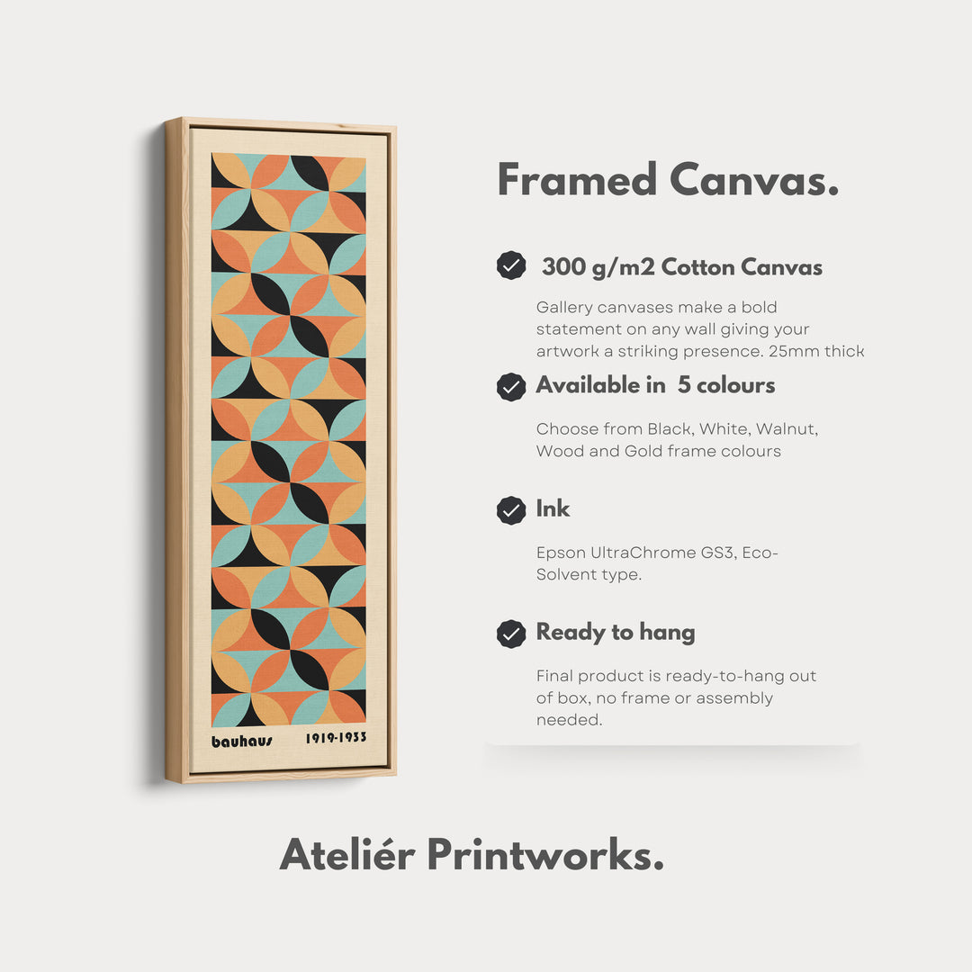4. Vertical Details Framed CanvasV0437