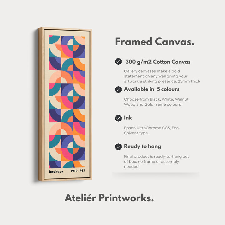 4. Vertical Details Framed CanvasV0442