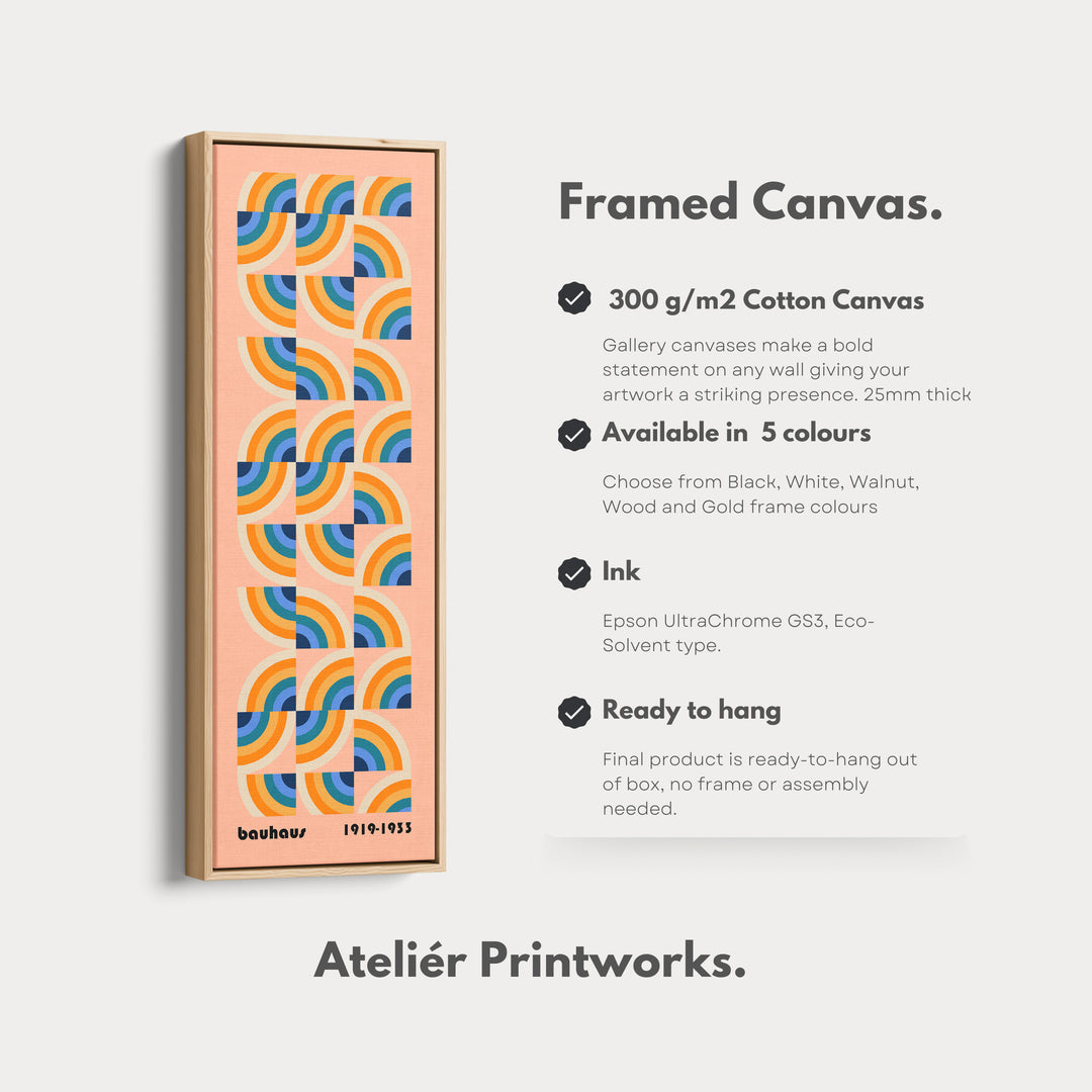 4. Vertical Details Framed CanvasV0443
