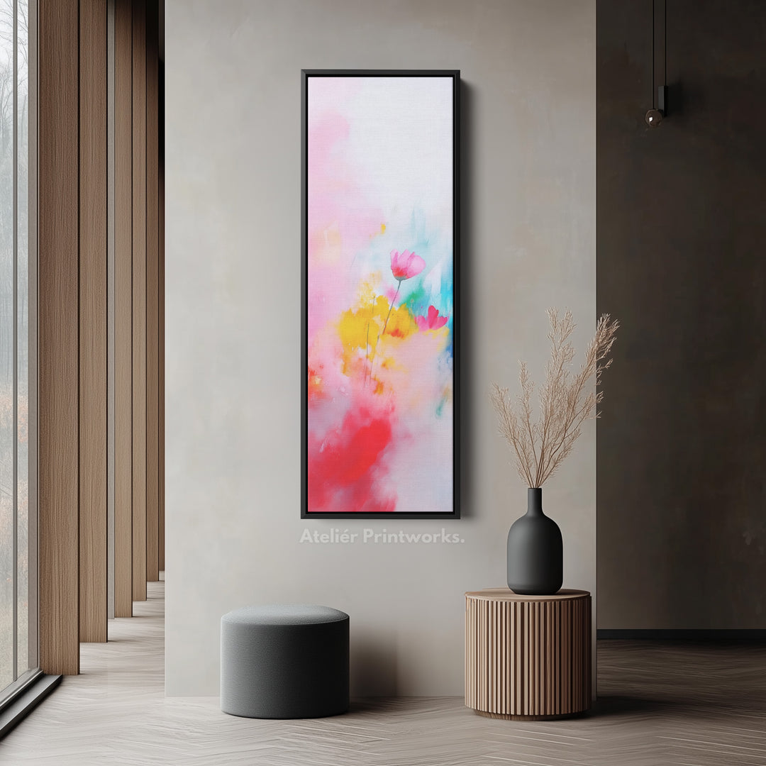 Abstract Large Painting Vertical Long Wall Art Large Canvas Decor