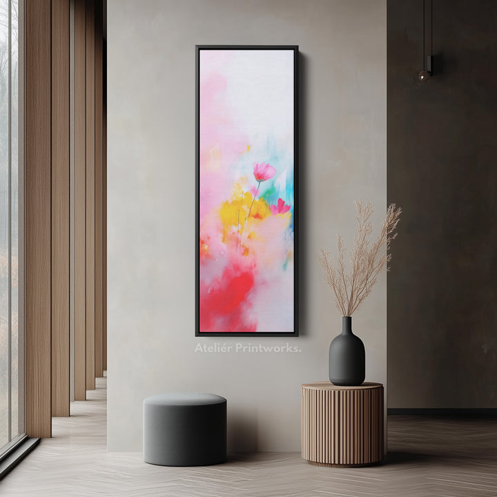 Abstract Large Painting Vertical Long Wall Art Large Canvas Decor