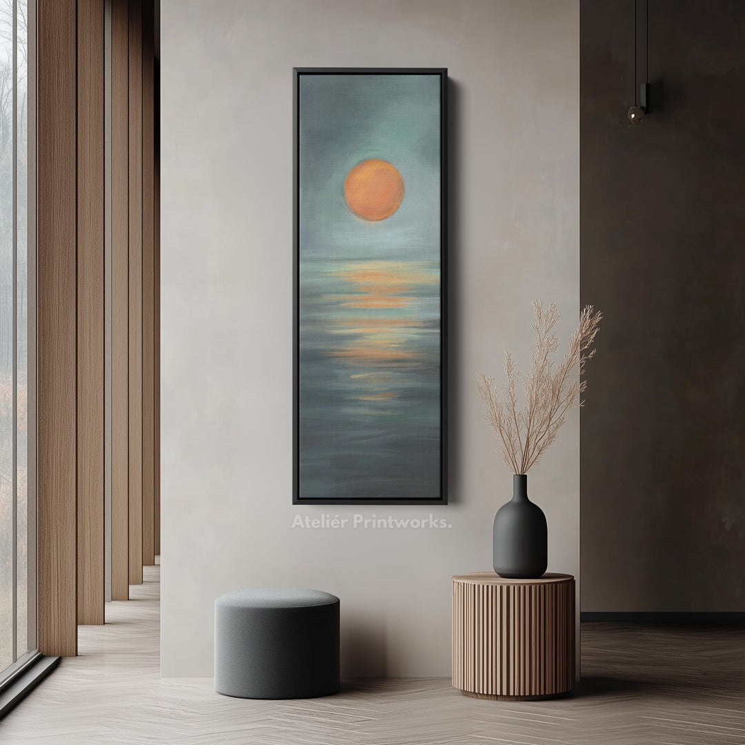 Minimalist Sunset Large Framed Wall Pictures For Living Room
