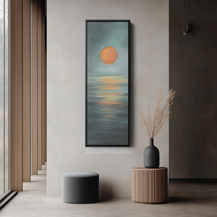 Minimalist Sunset Large Framed Wall Pictures For Living Room