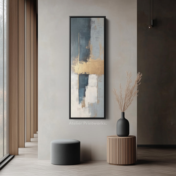 Minimalist Gold Long Vertical Wall Art