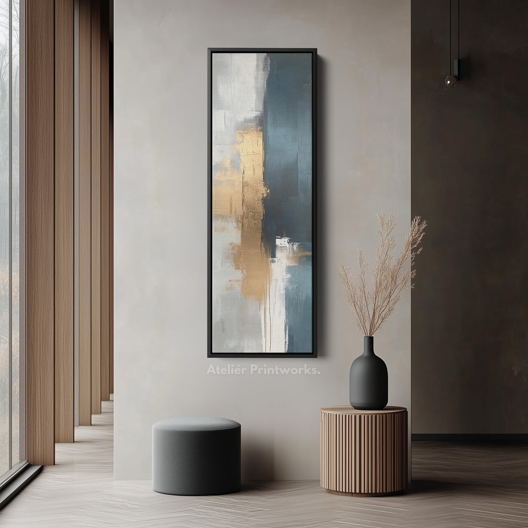 Tall Skinny Gold Abstract Wall Decor