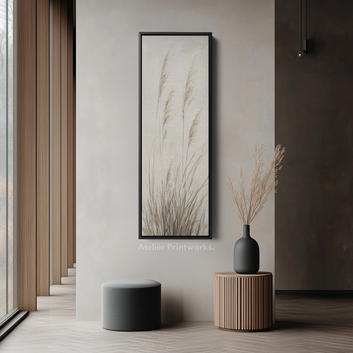 Wild Grass Vertical Wall Decor Tall Hallway Decor