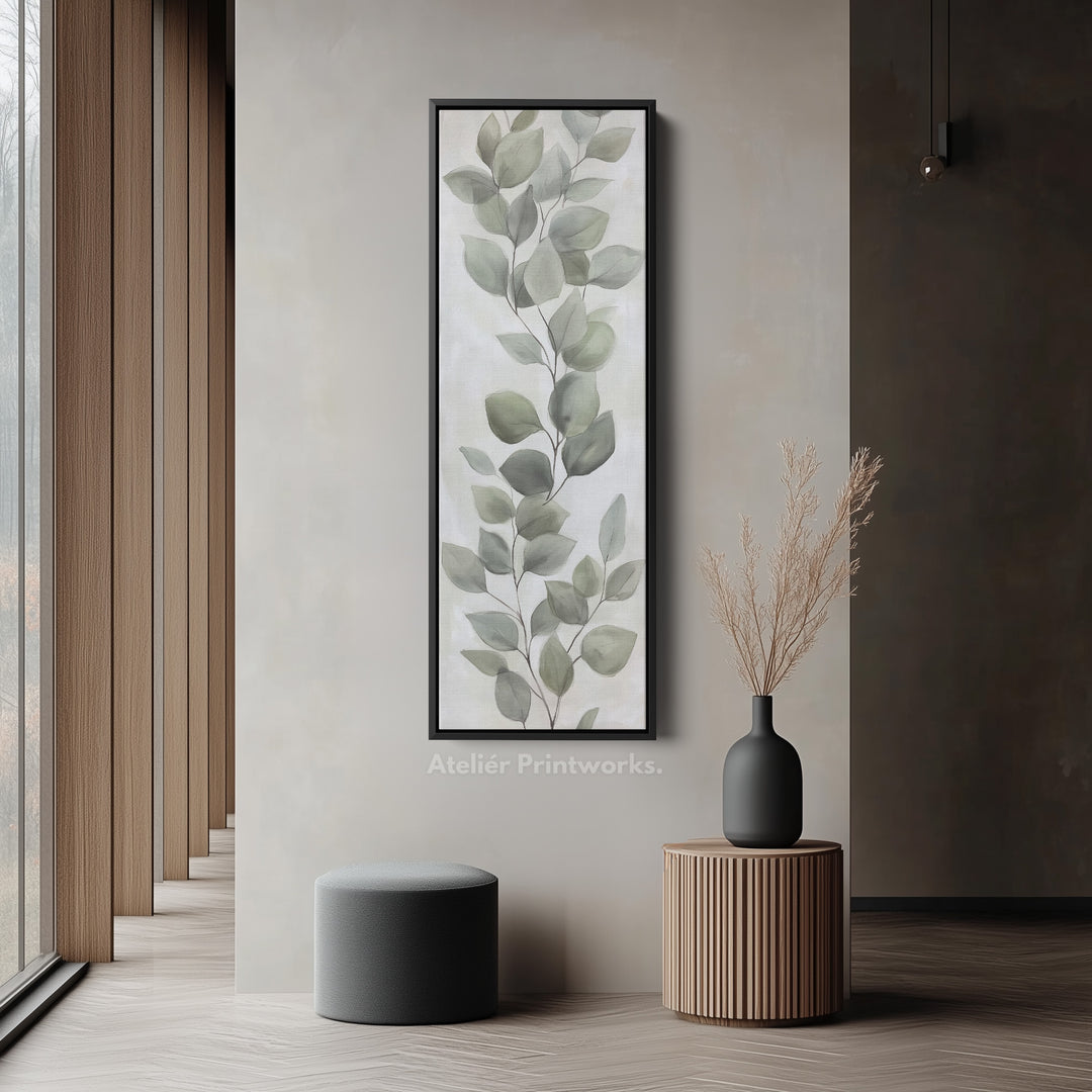 Eucalyptus Leaves Vertical Wall Art