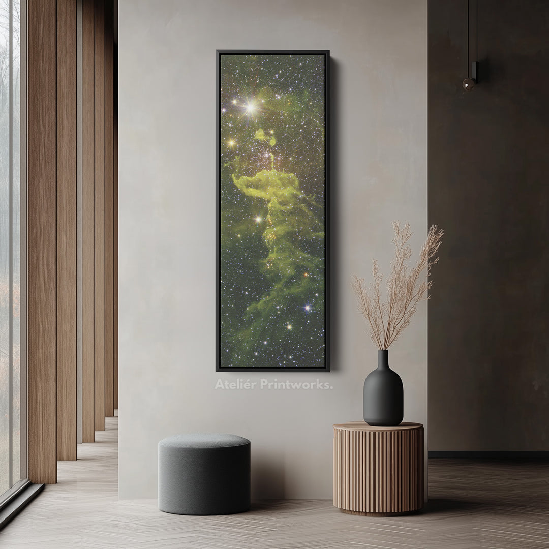 Large Framed Canvas Vertical Wall Art Nebula Hubble