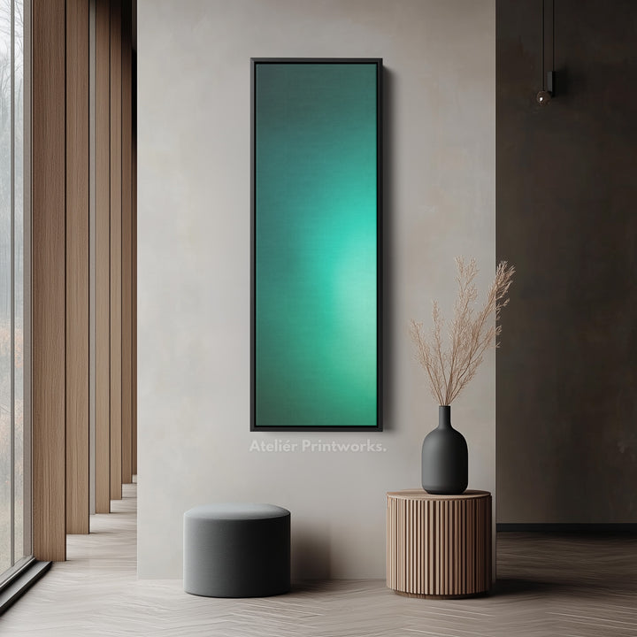 Narrow Wall Art Deep Green Thin Wall Art For Living Room