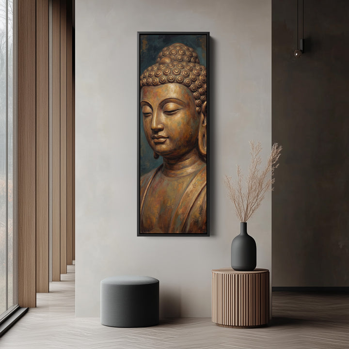 Buddha Portrait Large Wall Art Statement Canvas Living Room