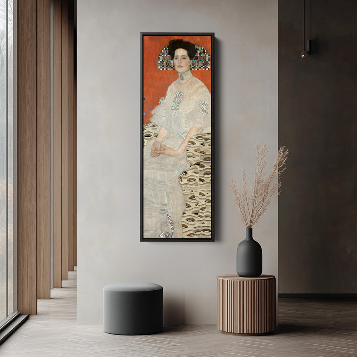 Gustav Klimt Vertical Wall Art Portrait Of Fritza Riedler For Bedroom
